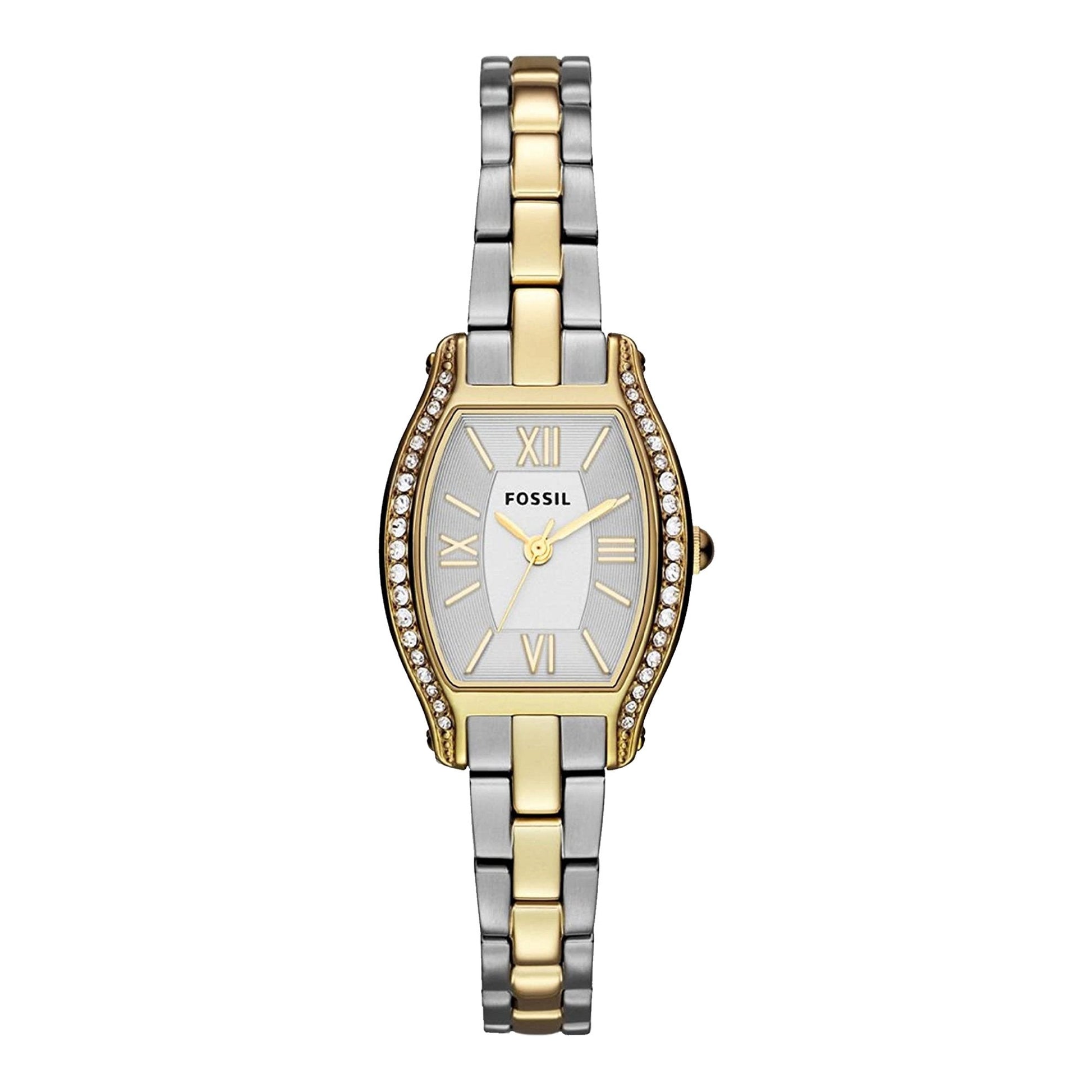 Shop Authentic Fossil Molly Silver Dial Two Tone Steel Strap Watch for Women - ES3287 - Luxxuri