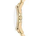 Michael Kors Bradshaw Quartz Gold Dial Gold Steel Strap Watch For Women - MK6555