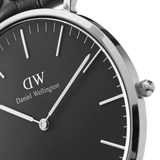  Shop Authentic Daniel Wellington Classic Sheffield Black Dial Black Leather Strap Watch For Men - DW00100133 - Luxxuri