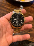  Shop Authentic Emporio Armani Chronograph Black Dial Gold Steel Strap Watch For Men - AR5857 - Luxxuri