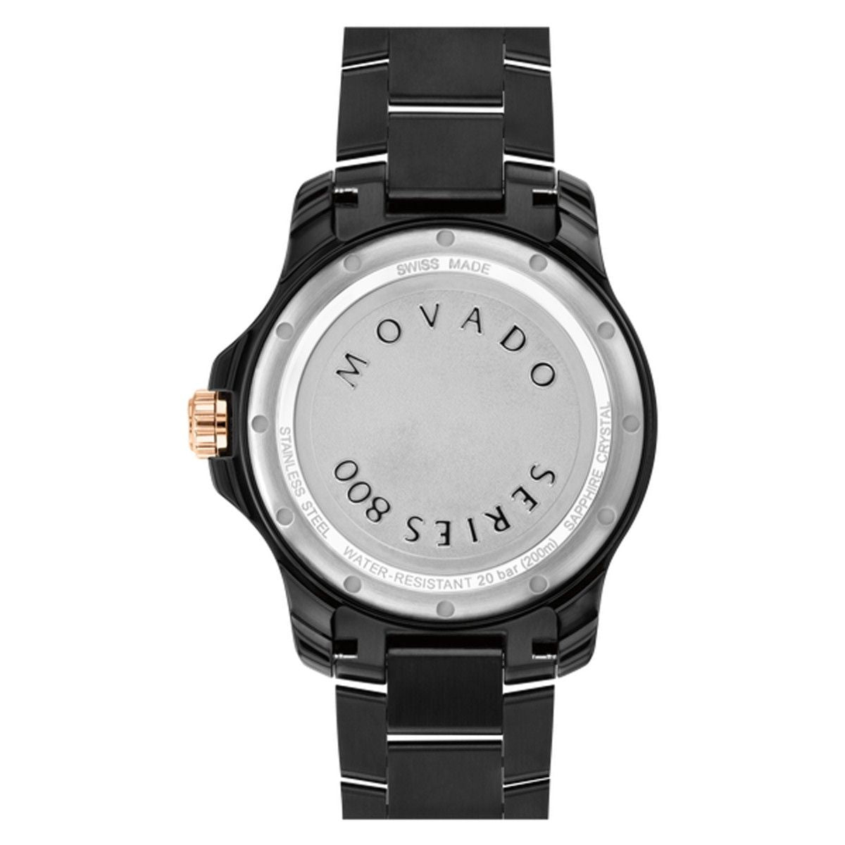  Shop Authentic Movado 800 Series Black Dial Black Steel Strap Watch For Men - 2600162 - Luxxuri