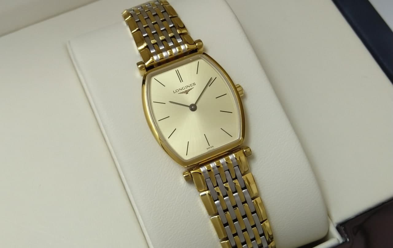  Shop Authentic Longines La Grande Classique Tonneau 22 Yellow Gold Watch for Women - L4.205.2.32.7 - Luxxuri