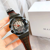  Shop Authentic Maserati Potenza Automatic Black Dial Black Leather Strap Watch For Men - R8821108008 - Luxxuri