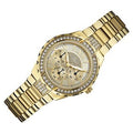  Shop Authentic Guess Viva Diamonds Gold Dial Gold Steel Strap Watch for Women - W0111L2 - Luxxuri