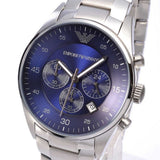  Shop Authentic Emporio Armani Sportivo Chronograph Blue Dial Silver Steel Strap Watch For Men - AR5860 - Luxxuri