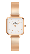  Shop Authentic Daniel Wellington Quadro Studio White Dial Rose Gold Mesh Strap Watch For Women - DW00100517 - Luxxuri