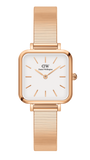  Shop Authentic Daniel Wellington Quadro Studio White Dial Rose Gold Mesh Strap Watch For Women - DW00100517 - Luxxuri