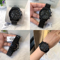  Shop Authentic Michael Kors Lexington Chronograph Black Dial Black Steel Strap Watch For Men - MK8591 - Luxxuri