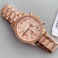  Shop Authentic Michael Kors Ritz Chronograph Rose Gold Dial Rose Gold Steel Strap Watch for Women - MK6357 - Luxxuri