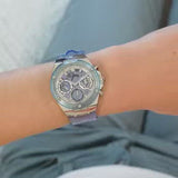  Shop Authentic Guess Athena Active Life Clear White Dial Blue Rubber Strap Watch for Women - GW0409L1 - Luxxuri