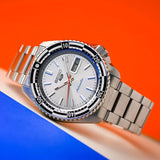  Shop Authentic Seiko 5 Sports Special Edition Silver Dial Silver Steel Strap Watch For Men - SRPK09K1 - Luxxuri