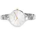  Shop Authentic Calvin Klein Graphic Silver Dial Silver Steel Strap Watch for Women - K7E23B46 - Luxxuri