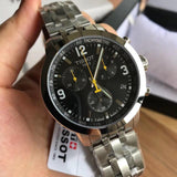  Shop Authentic Tissot PRC 200 Chronograph Black Dial Silver Steel Strap Watch For Men - T055.417.11.057.00 - Luxxuri