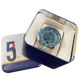  Shop Authentic Fossil Townsman Automatic Skeleton Blue Dial Silver Steel Strap Watch for Men - ME3073 - Luxxuri