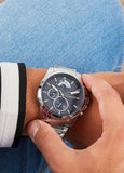  Shop Authentic Tommy Hilfiger Decker Quartz Blue Dial Silver Steel Strap Watch for Men - 1791348 - Luxxuri