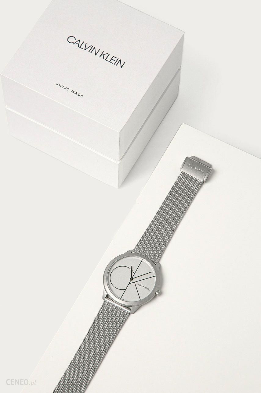  Shop Authentic Calvin Klein Minimal White Dial Silver Mesh Bracelet Watch for Men - K3M5115X - Luxxuri