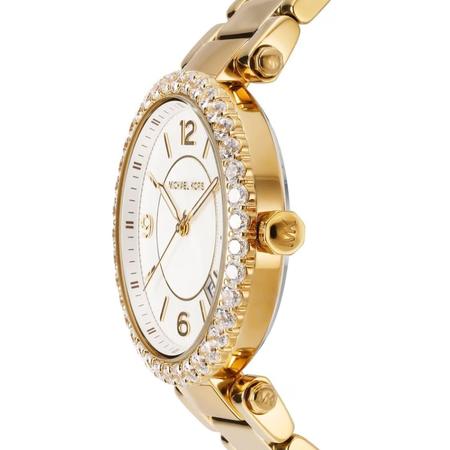  Shop Authentic Michael Kors Parker Mother of Pearl White Dial Gold Steel Strap Watch For Women - MK4693 - Luxxuri