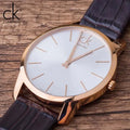  Shop Authentic Calvin Klein City White & Gold Dial Brown Leather Strap Watch For Women - K2G23620 - Luxxuri