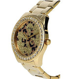  Shop Authentic Guess G Twist Diamonds Gold Dial Gold Steel Strap Watch For Women - W1201L2 - Luxxuri