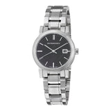  Shop Authentic Burberry The City Black Dial Silver Steel Strap Watch for Women - BU9101 - Luxxuri