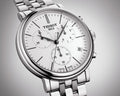 Tissot Carson Premium White Dial Silver Steel Strap Watch For Men - T122.417.11.011.00