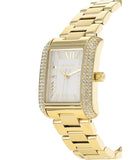  Shop Authentic Michael Kors Emery Three-Hand Crystals Silver Dial Gold Steel Strap Watch for Women - MK4640 - Luxxuri