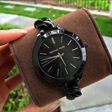  Shop Authentic Michael Kors Slim Runway Black Dial Black Steel Strap Watch for Women - MK3317 - Luxxuri