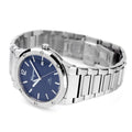  Shop Authentic Salvatore Ferragamo F-80 Classic Blue Dial Silver Steel Strap Watch for Men - SFDT01320 - Luxxuri