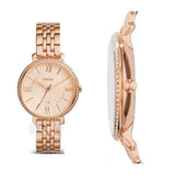  Shop Authentic Fossil Jacqueline Rose Gold Dial Rose Gold Steel Strap Watch for Women - ES3632 - Luxxuri