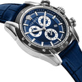  Shop Authentic Versace V-Ray Chronograph Quartz Blue Dial Blue Leather Strap Watch for Men - VE2I00721 - Luxxuri
