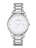  Shop Authentic Emporio Armani Classic Luigi Quartz Silver Dial Silver Steel Strap Watch For Men - AR1854 - Luxxuri
