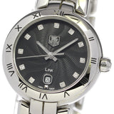  Shop Authentic Tag Heuer Link Quartz Diamonds Black Dial Silver Steel Strap Watch for Women - WAT1410.BA0954 - Luxxuri