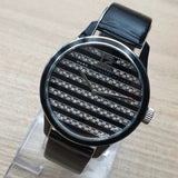  Shop Authentic Marc Jacobs Lidia Stripe Glitz Black Dial Black Leather Strap Watch for Women - MBM1166 - Luxxuri