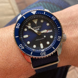  Shop Authentic Seiko 5 Sports Automatic SKX Blue Dial Blue NATO Strap Watch For Men - SRPD51K2 - Luxxuri