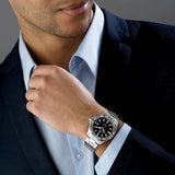  Shop Authentic Tag Heuer Aquaracer Black Dial Silver Steel Strap Watch for Men - WBD1110.BA0928 - Luxxuri