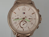  Shop Authentic Tommy Hilfiger Harper Chronograph Quartz Rose Gold Dial Rose Gold Steel Strap Watch For Women - 1782224 - Luxxuri