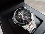 Shop Authentic Hugo Boss Rafale Chronograph Black Dial Silver Steel Strap Watch for Men - 1513509 - Luxxuri