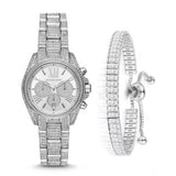  Shop Authentic Michael Kors Mini Bradshaw Crystals Silver Dial Silver Steel Strap Watch For Women - MK6454 - Luxxuri