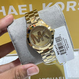  Shop Authentic Michael Kors Slim Runway Gold Dial Gold Steel Strap Watch for Women - MK3477 - Luxxuri
