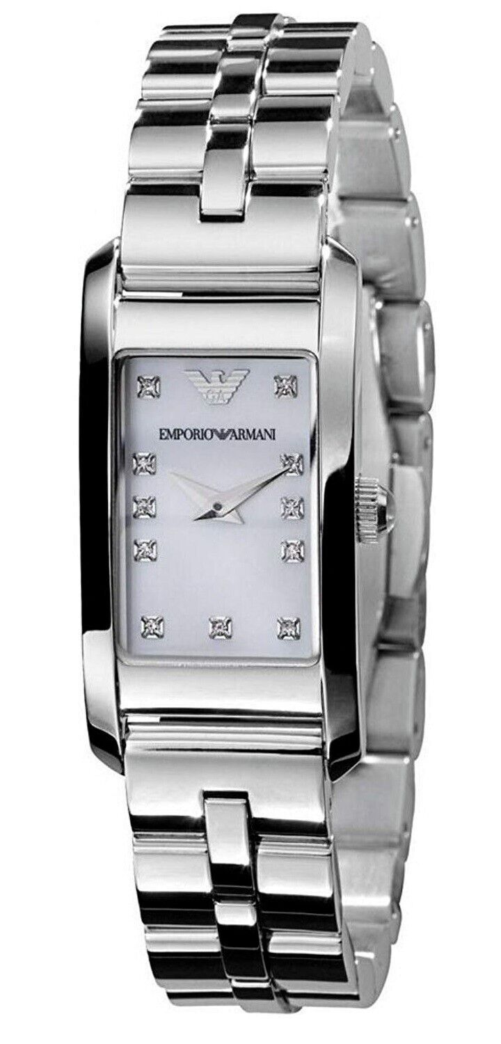  Shop Authentic Emporio Armani Donna Mother Of Pearl White Dial Silver Steel Strap Watch for Women - AR3167 - Luxxuri