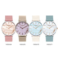 Coach Perry Mother of Pearl White Dial Blue Leather Strap Watch for Women - 14503271