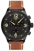  Shop Authentic Tissot T Sport Chrono XL Black Dial Brown Leather Strap Watch For Men - T116.617.36.057.00 - Luxxuri