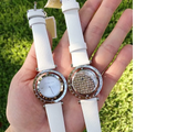  Shop Authentic Michael Kors Averi Silver Dial White Leather Strap Watch for Women - MK2524 - Luxxuri