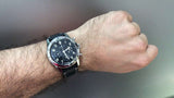  Shop Authentic Breitling Avi Ref. 765 1953 Re-Edition Black Dial Black Leather Strap Watch for Men - AB0920131B1X1 - Luxxuri
