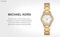  Shop Authentic Michael Kors Sage Analog White Dial Gold Steel Strap Watch for Women - MK4822 - Luxxuri