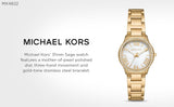  Shop Authentic Michael Kors Sage Analog White Dial Gold Steel Strap Watch for Women - MK4822 - Luxxuri