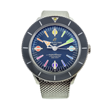  Shop Authentic Breitling Superocean Heritage '57 Special Edition II Blue Dial Silver Mesh Bracelet Watch for Men - A103702A1C1A1 - Luxxuri
