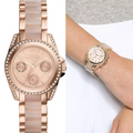  Shop Authentic Michael Kors Blair Rose Gold Dial Two Tone Steel Strap Watch for Women - MK6175 - Luxxuri