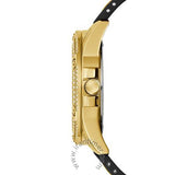  Shop Authentic Guess Queen Quartz Gold Dial Black Silicone Strap Watch For Women - GW0536L3 - Luxxuri