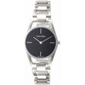 Shop Authentic Calvin Klein Dainty Black Dial Silver Steel Strap Watch for Women - K7L23141 - Luxxuri